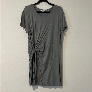 Vince Light Gray/Ice Blue Tie Dress